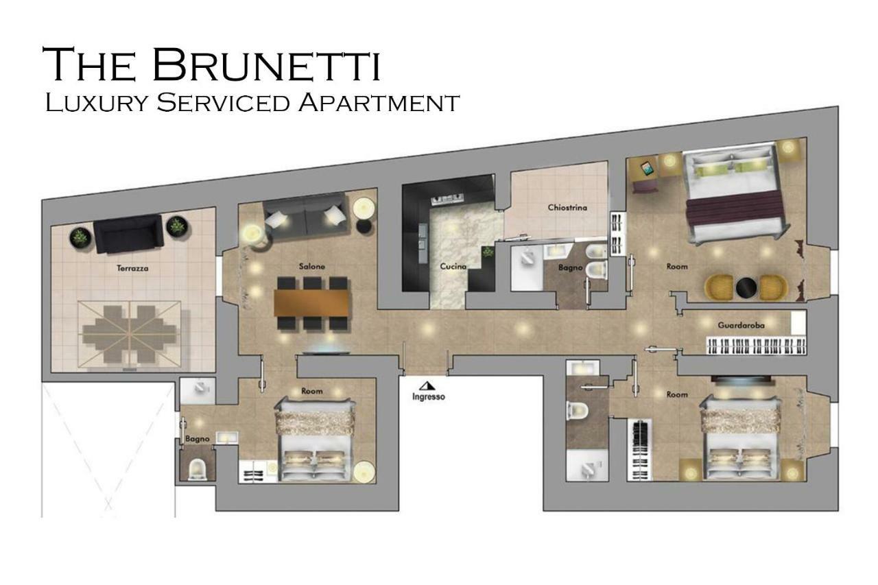 The Brunetti - Luxury Serviced Apartment Rome Exterior photo